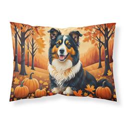 20.5 x 30 in. Unisex Collie Fall Fabric Standard Pillowcase