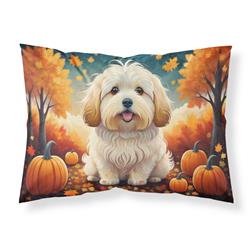 20.5 x 30 in. Unisex Coton De Tulear Fall Fabric Standard Pillowcase