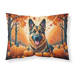 20.5 x 30 in. Unisex German Shepherd Fall Fabric Standard Pillowcase