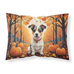 20.5 x 30 in. Unisex Jack Russell Terrier Fall Fabric Standard Pillowcase