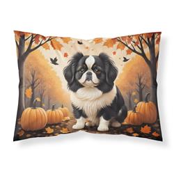 20.5 x 30 in. Unisex Japanese Chin Fall Fabric Standard Pillowcase