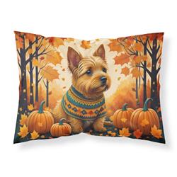 20.5 x 30 in. Unisex Norwich Terrier Fall Fabric Standard Pillowcase