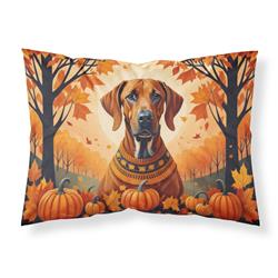 20.5 x 30 in. Unisex Rhodesian Ridgeback Fall Fabric Standard Pillowcase