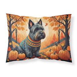 DAC1069PILLOWCASE 20.5 x 30 in. Unisex Scottish Terrier Fall Fabric Standard Pillowcase