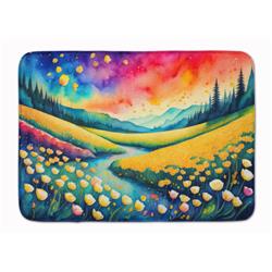 19 x 27 in. Unisex Buttercups in Color Memory Foam Kitchen Mat