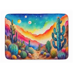 19 x 27 in. Unisex Cactus in Color Memory Foam Kitchen Mat