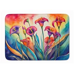 19 x 27 in. Unisex Calla Lilies in Color Memory Foam Kitchen Mat