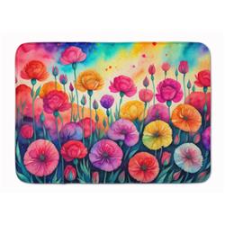 19 x 27 in. Unisex Carnations in Color Memory Foam Kitchen Mat