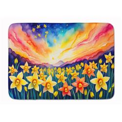 19 x 27 in. Unisex Daffodils in Color Memory Foam Kitchen Mat