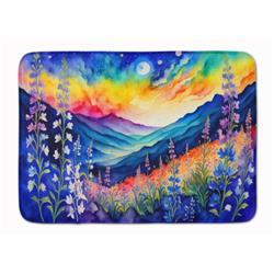 19 x 27 in. Unisex Delphinium in Color Memory Foam Kitchen Mat