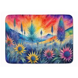 19 x 27 in. Unisex Eryngium in Color Memory Foam Kitchen Mat