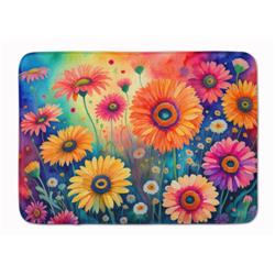 19 x 27 in. Unisex Gerbera Daisies in Color Memory Foam Kitchen Mat