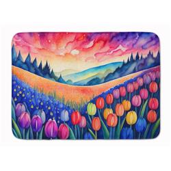 19 x 27 in. Unisex Hyacinths in Color Memory Foam Kitchen Mat