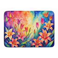 19 x 27 in. Unisex Lilies in Color Memory Foam Kitchen Mat