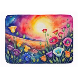 19 x 27 in. Unisex Lisianthus in Color Memory Foam Kitchen Mat