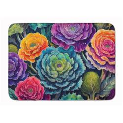 19 x 27 in. Unisex Ornamental Kale in Color Memory Foam Kitchen Mat