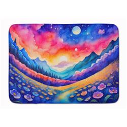 19 x 27 in. Unisex Periwinkles in Color Memory Foam Kitchen Mat