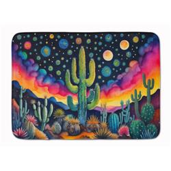 DAC1455RUG 19 x 27 in. Unisex Queen of the Night Cactus in Color Memory Foam Kitchen Mat