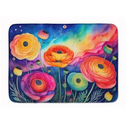 19 x 27 in. Unisex Ranunculus in Color Memory Foam Kitchen Mat