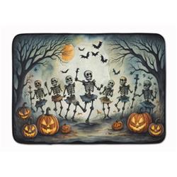 19 x 27 in. Unisex Dancing Skeletons Spooky Halloween Memory Foam Kitchen Mat