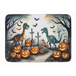 19 x 27 in. Unisex Dinosaurs Spooky Halloween Memory Foam Kitchen Mat