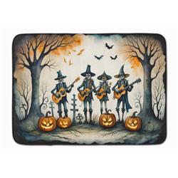 19 x 27 in. Unisex Mariachi Skeleton Band Spooky Halloween Memory Foam Kitchen Mat