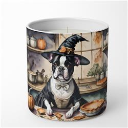 10 oz Unisex Boston Terrier Fall Kitchen Pumpkins Decorative Soy Candle