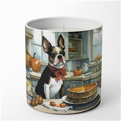 DAC1749CDL 10 oz Unisex Boston Terrier Fall Kitchen Pumpkins Decorative Soy Candle