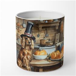 DAC1764CDL 10 oz Unisex Cocker Spaniel Fall Kitchen Pumpkins Decorative Soy Candle