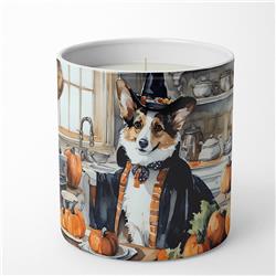 10 oz Unisex Corgi Fall Kitchen Pumpkins Decorative Soy Candle