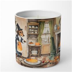 10 oz Unisex Dachshund Fall Kitchen Pumpkins Decorative Soy Candle
