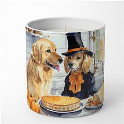 DAC1774CDL 10 oz Unisex Golden Retriever Fall Kitchen Pumpkins Decorative Soy Candle
