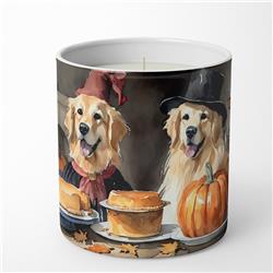 DAC1775CDL 10 oz Unisex Golden Retriever Fall Kitchen Pumpkins Decorative Soy Candle
