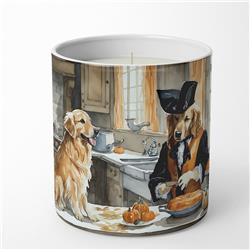 DAC1776CDL 10 oz Unisex Golden Retriever Fall Kitchen Pumpkins Decorative Soy Candle
