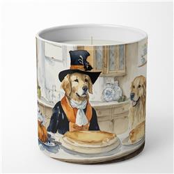 DAC1777CDL 10 oz Unisex Golden Retriever Fall Kitchen Pumpkins Decorative Soy Candle
