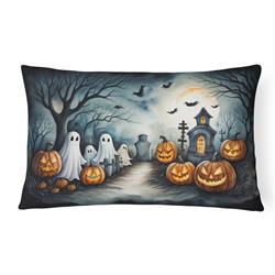 16 x 12 in. Unisex Ghosts Spooky Halloween Fabric Decorative Pillow