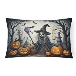 16 x 12 in. Unisex Witch Spooky Halloween Fabric Decorative Pillow