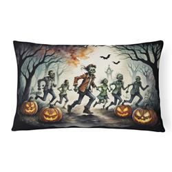 16 x 12 in. Unisex Zombies Spooky Halloween Fabric Decorative Pillow