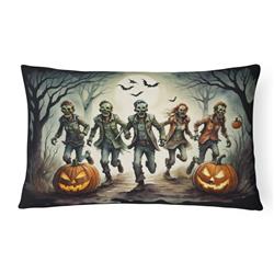 16 x 12 in. Unisex Zombies Spooky Halloween Fabric Decorative Pillow