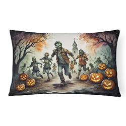 16 x 12 in. Unisex Zombies Spooky Halloween Fabric Decorative Pillow