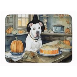 19 x 27 in. Unisex Pit Bull Terrier Fall Kitchen Pumpkins Memory Foam Kitchen Mat