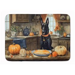 19 x 27 in. Unisex Belgian Malinois Fall Kitchen Pumpkins Memory Foam Kitchen Mat