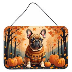 DAC1046DS812 12 x 8 in. Unisex Fawn French Bulldog Fall Wall or Door Hanging Prints
