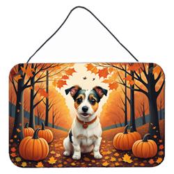 DAC1051DS812 12 x 8 in. Unisex Jack Russell Terrier Fall Wall or Door Hanging Prints
