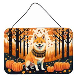 DAC1072DS812 12 x 8 in. Unisex Shiba Inu Fall Wall or Door Hanging Prints