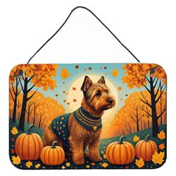 12 x 8 in. Unisex Welsh Terrier Fall Wall or Door Hanging Prints