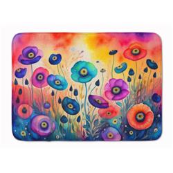 19 x 27 in. Unisex Anemones in Color Memory Foam Kitchen Mat