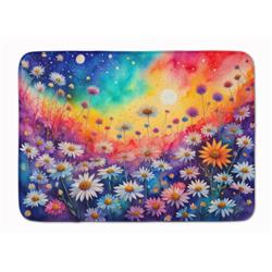 19 x 27 in. Unisex Asters in Color Memory Foam Kitchen Mat