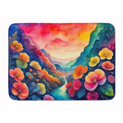 19 x 27 in. Unisex Begonias in Color Memory Foam Kitchen Mat