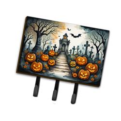9 x 6 in. Unisex Marigold Spooky Halloween Leash or Key Holder